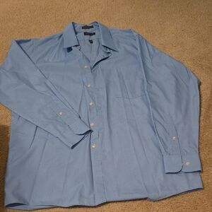 Arrow Men's Blue Dress Shirt, Neck 15.5